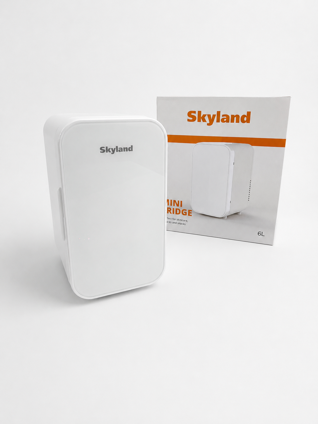 TreeJar Skyland Mini Fridge 6L / 8 Can – New Upgraded Skincare Fridge, AC/DC Portable Cooler & Warmer for Skin Care, Cosmetics, Beverage, Food – Great for Bedroom, Office, Dorm (White) - view 22